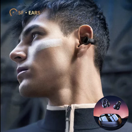 Fones de ouvido sem fio Bluetooth Ear-Hook 5.3 Mini fones de ouvido estéreo para Android Ios -B4 - Imagem 4