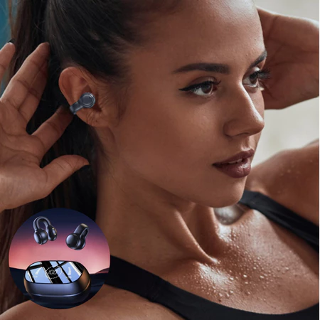 Fones de ouvido sem fio Bluetooth Ear-Hook 5.3 Mini fones de ouvido estéreo para Android Ios -B4 - Imagem 2