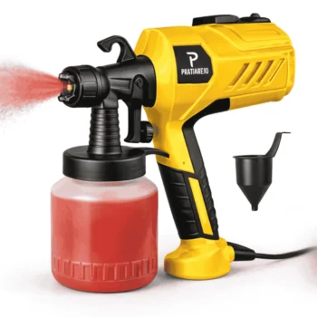 Pistola Elétrica Para Pintura Pulverizador de Tinta com Bico de Metal e Compressor 450w
